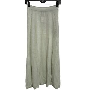 NWT Free People Floating Air Swit Maxi Skirt XS Tranquility Green Wool Knit